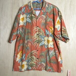 Tommy Bahama Silk button down Hawaiian shirt. Size large